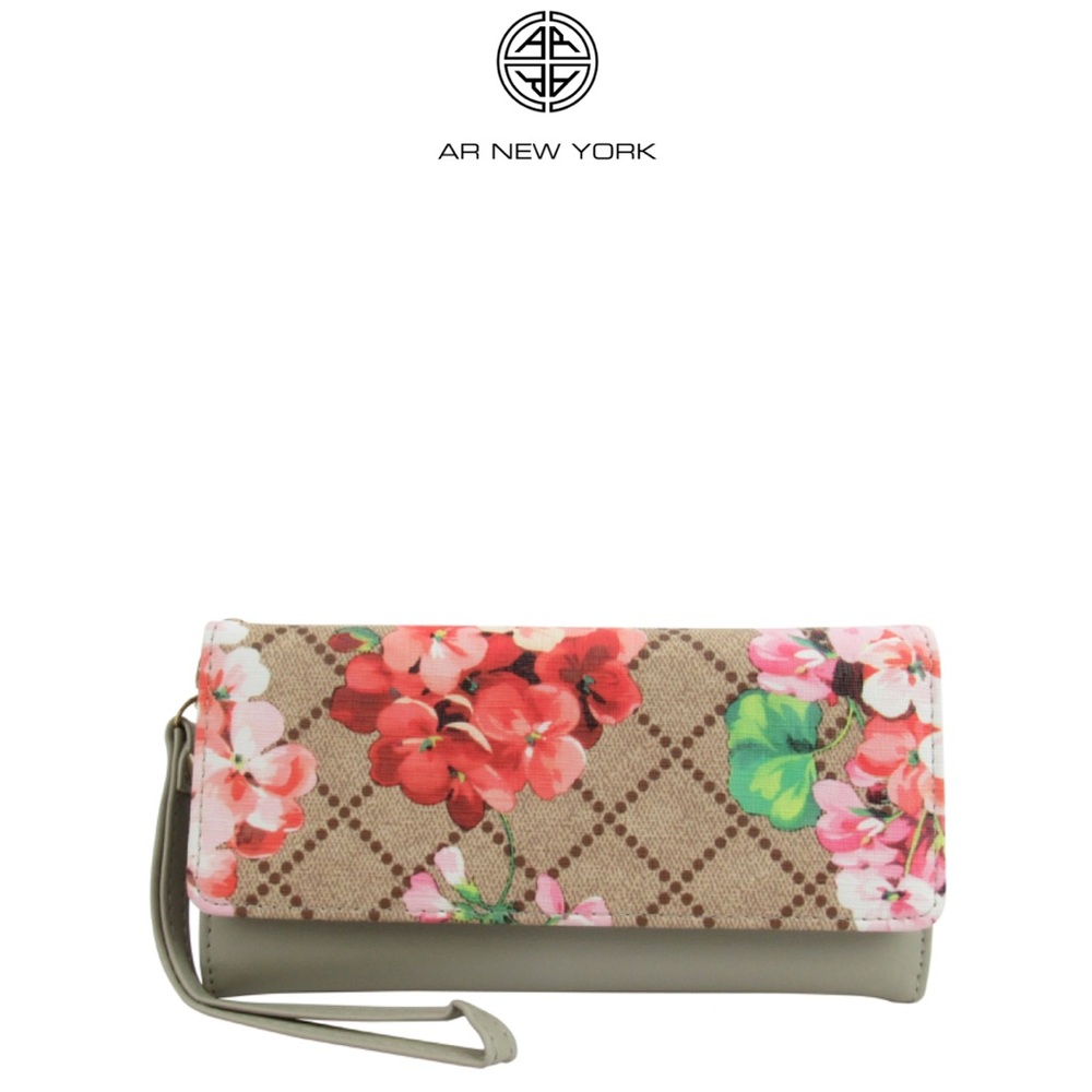 AR New York Floral Print Wallet NEW